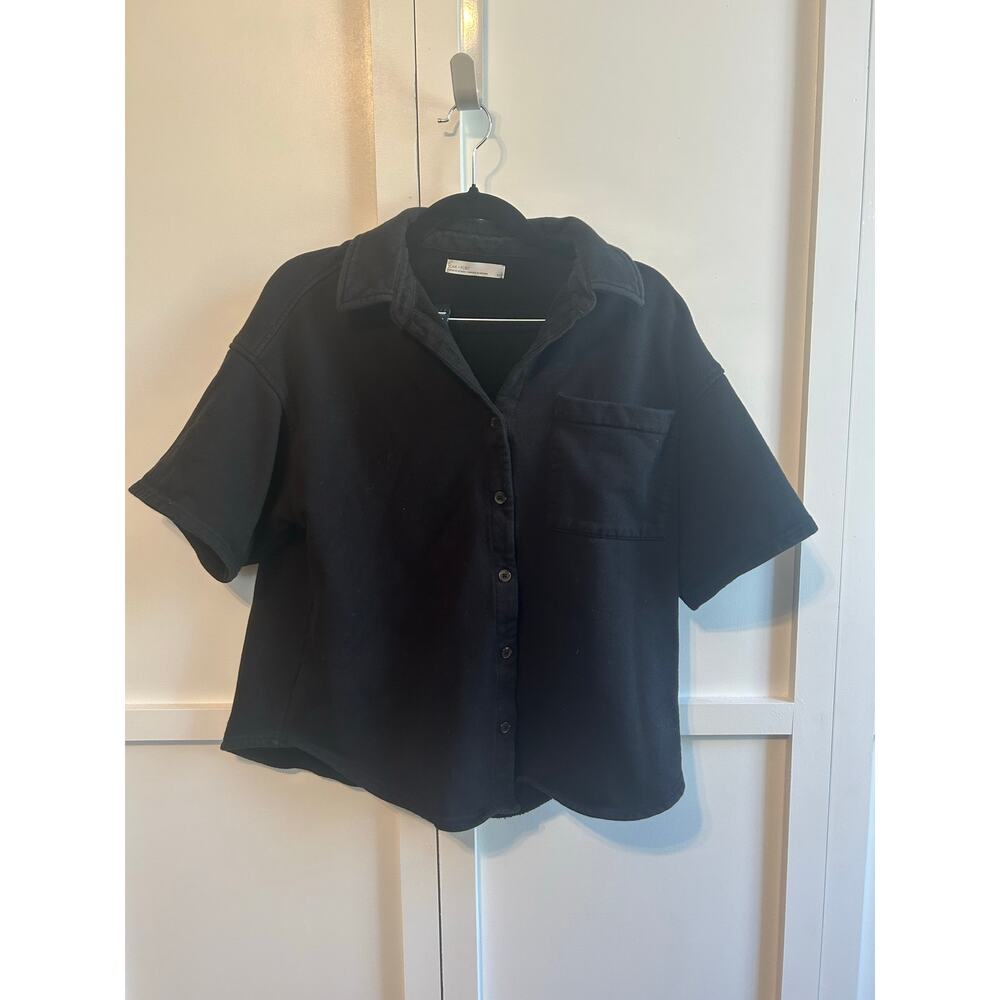 Oak + Fort Men’s Black Polo Medium
